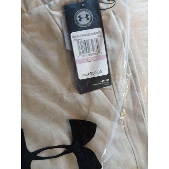 NWT's Men's 32/34 Under Armour Showdown Performance Golf Pants Lot of 2 Navy/Tan - Picture 6 of 13